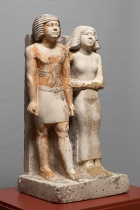 Standing pair statue inscribed for Kapuptah and his wife Ipep from G 4461: Kunsthistorisches Museum, Vienna ÄS 7444
